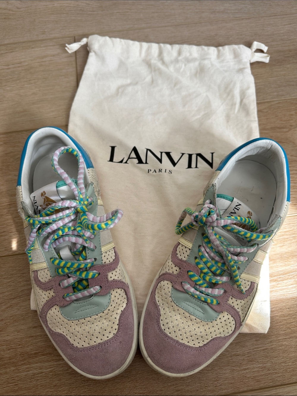 Lanvin Bumper Color Block Sneakers EU 39